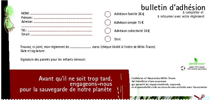 bulletin adhesion